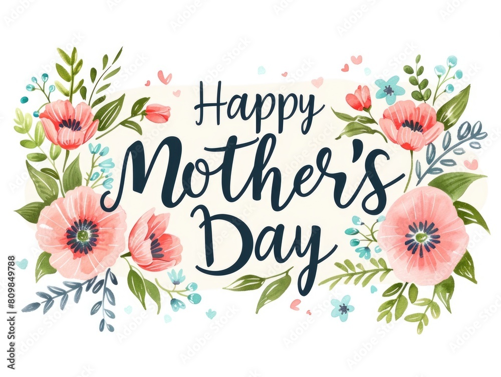 Peony Passion Mother's Day Floral text Design Peony Passion Mother's Day Floral text Design