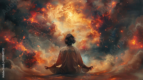 Meditation, transcend the limitations of the ego and merge with the mind of God.