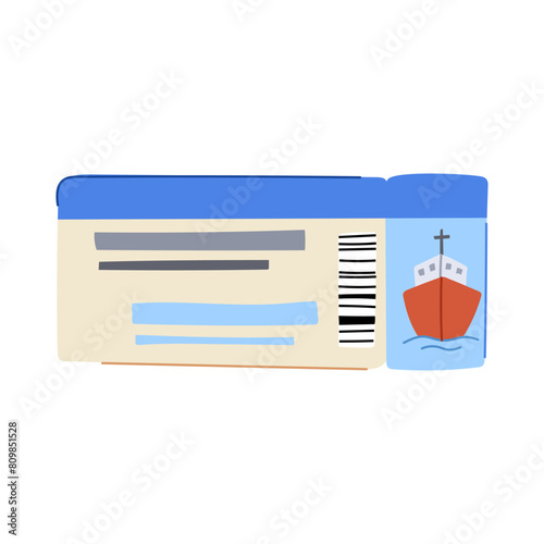 tour cruise ship ticket cartoon. boarding trip, destination board, yacht luxury tour cruise ship ticket sign. isolated symbol vector illustration