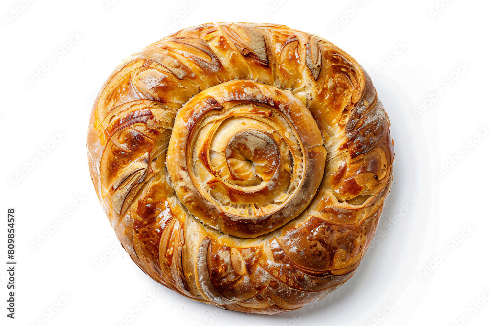 Fototapeta premium a pastry with a spiral on top of it