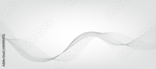 White gradient background with waves. EPS10