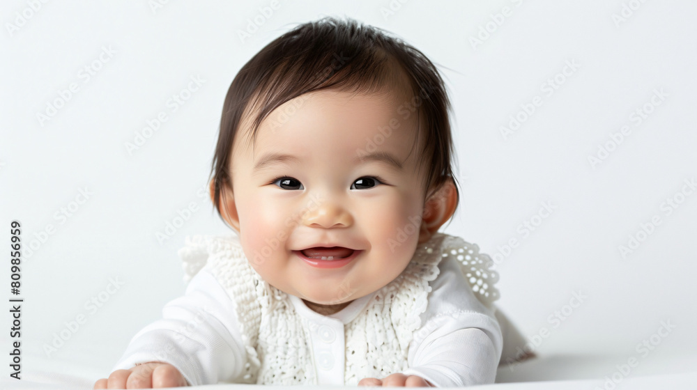 Cute smiling adorable asian baby girl. Beauty, studio, portrait, little. Cute smiling adorable asian baby girl. Beauty, studio, portrait, little.