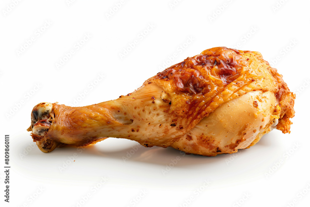 a chicken with a piece of meat on it a chicken with a piece of meat on it