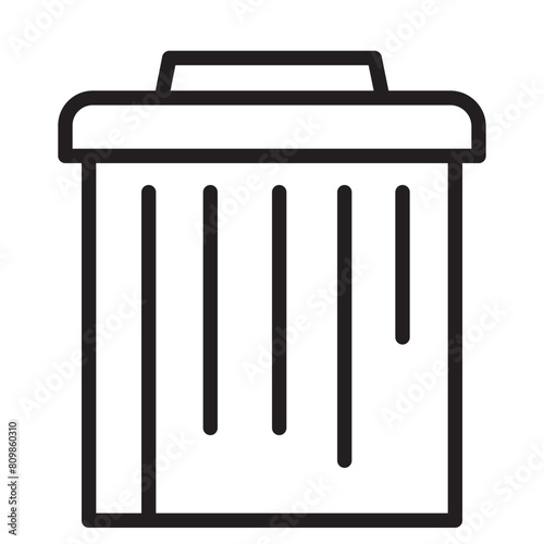 Bin Empty Essentials Line Icon