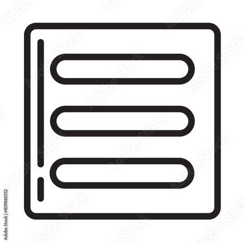 Burger Commands Essentials Line Icon