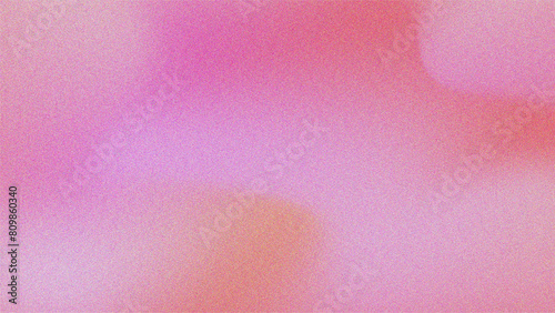 Pink and peach grainy gradient background. Abstract colorful background