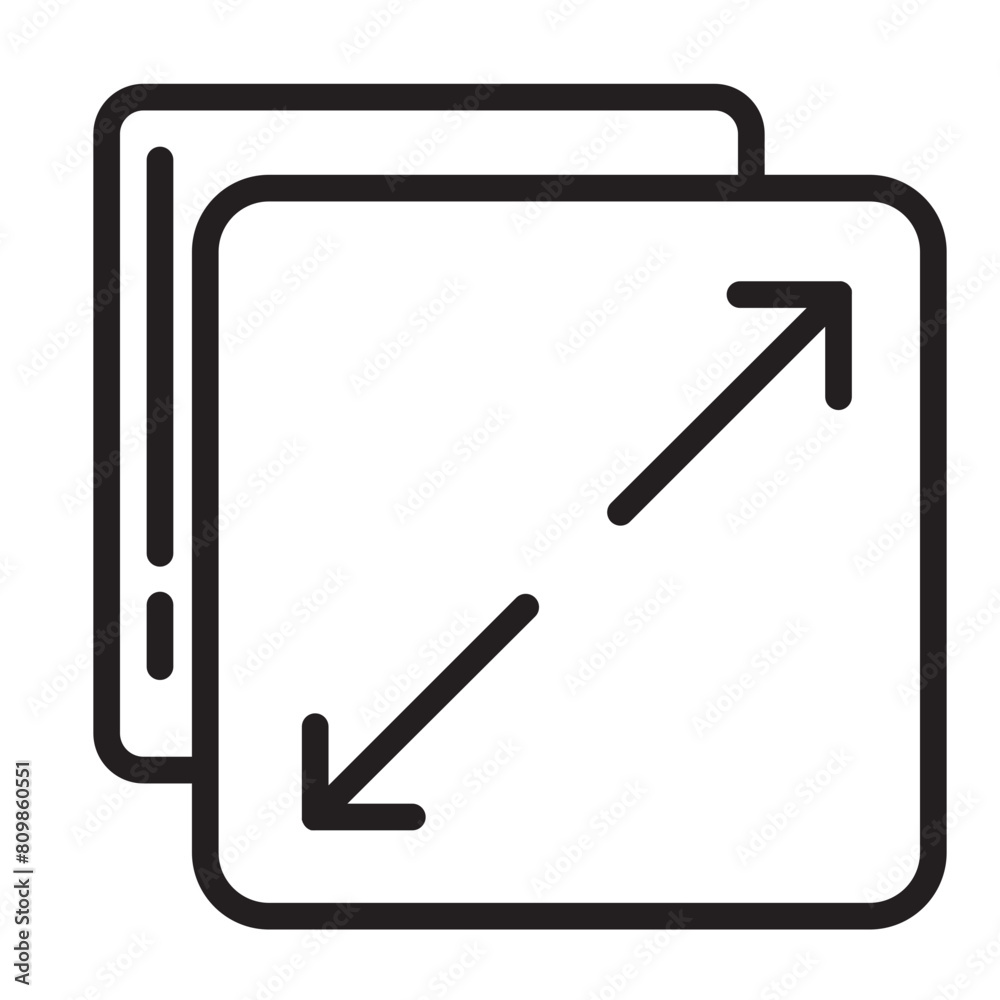 Essentials Expand Grow Line Icon Essentials Expand Grow Line Icon