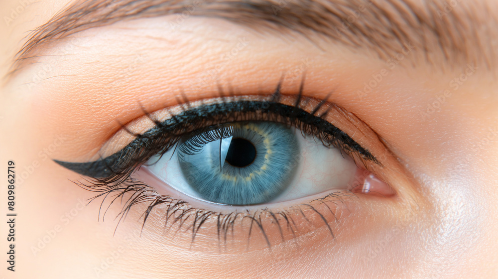 Extreme close-up of human eye. Extreme close-up of human eye.