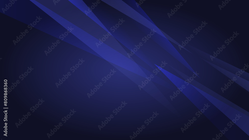 Navy background with transparent triangles. Geometric banner