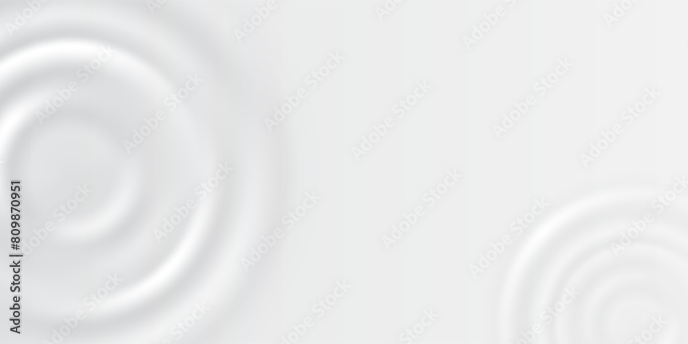 Milk ripple background. Dairy product drops splashing on white milk surface, top view. Yogurt, cosmetic cream round waves. Vector swirl texture. Refreshment liquid, protein drink surface Milk ripple background. Dairy product drops splashing on white milk surface, top view. Yogurt, cosmetic cream round waves. Vector swirl texture. Refreshment liquid, protein drink surface
