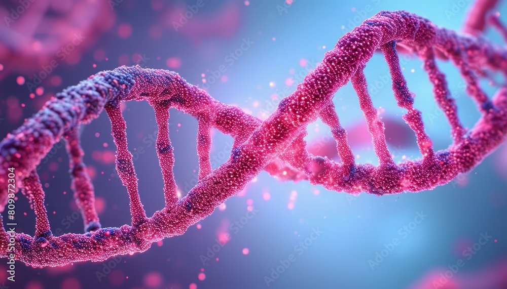 DNA in health and heredity, a key concept in medical technology and scientific research.