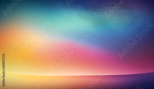Smooth gradient illustration from blue to silver, purple, blue, orange, red gradient  photo