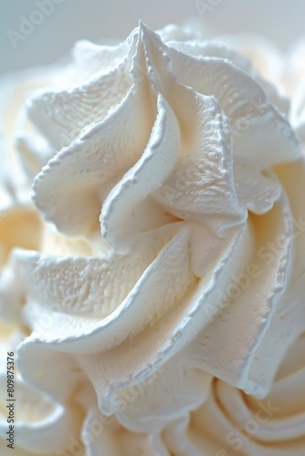 Dive into the creamy goodness of whipped cream, its velvety texture and rich aroma enticing