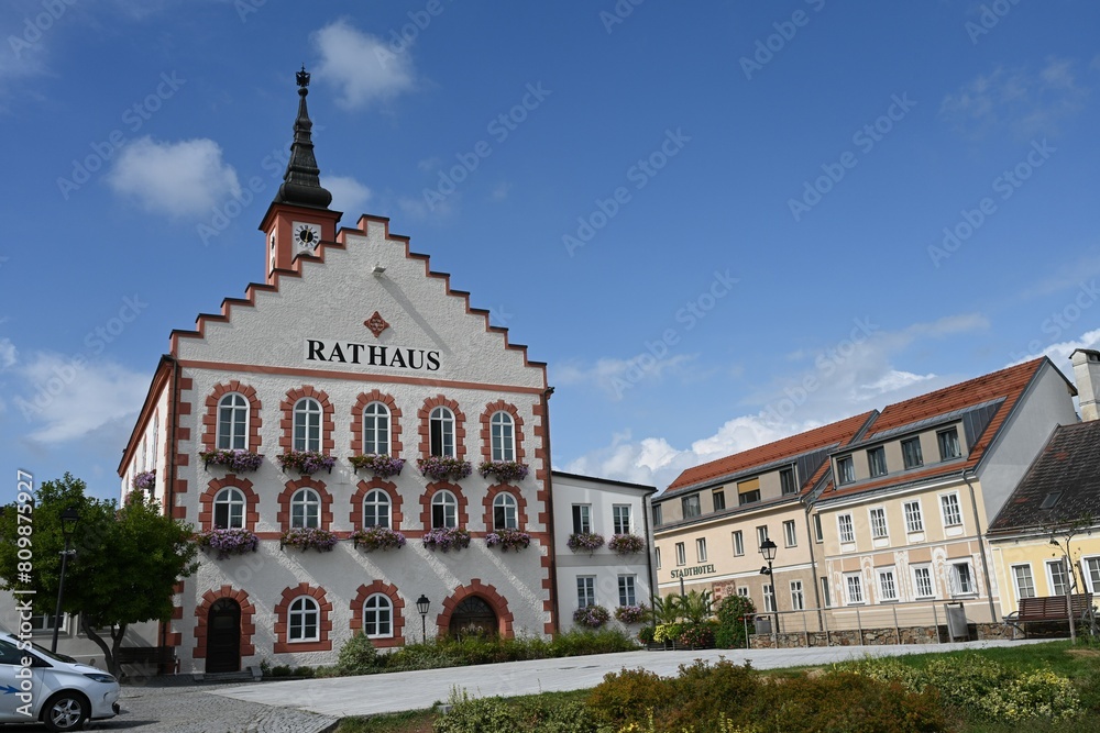 Rathaus Waidhofen an der Thaya, Österreich, 14.09.2023