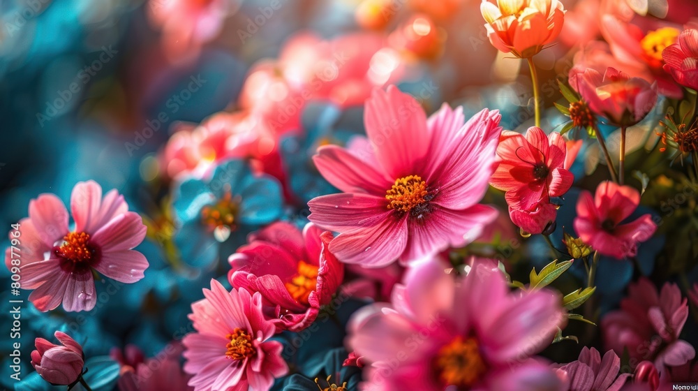 Whimsical Symphony of Wildflowers. Generative AI Whimsical Symphony of Wildflowers. Generative AI