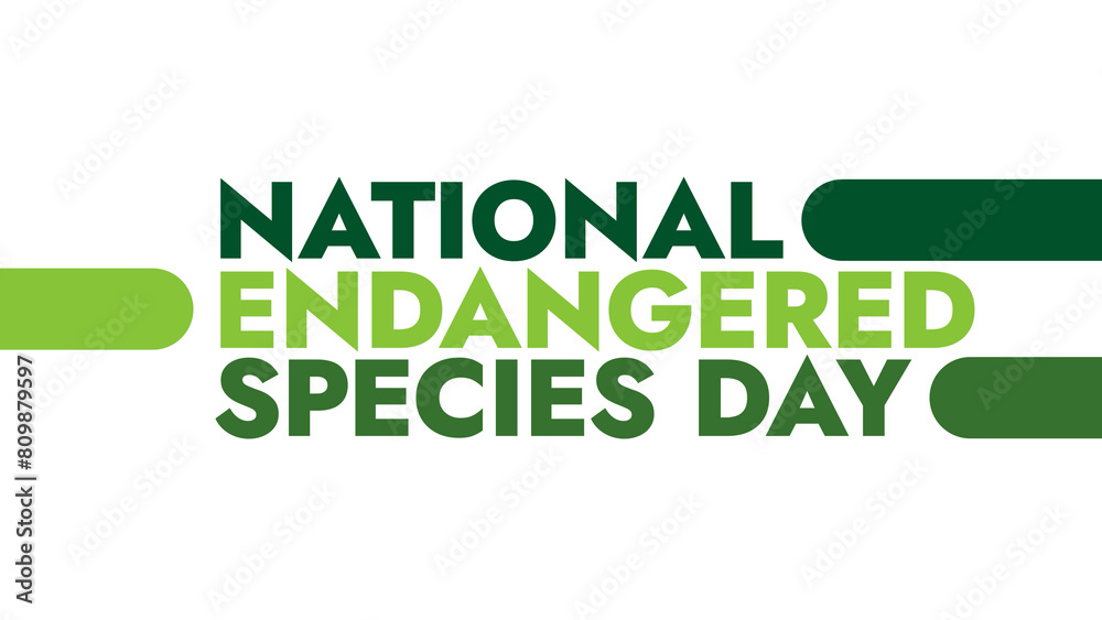 National Endangered Species Day colorful text on a white background great for wishing and celebrating national endangered species day in may National Endangered Species Day colorful text on a white background great for wishing and celebrating national endangered species day in may