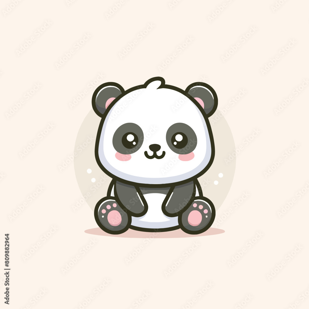 Vector panda isolated illustration Vector panda isolated illustration