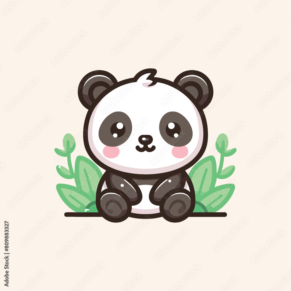 Vector panda isolated illustration Vector panda isolated illustration