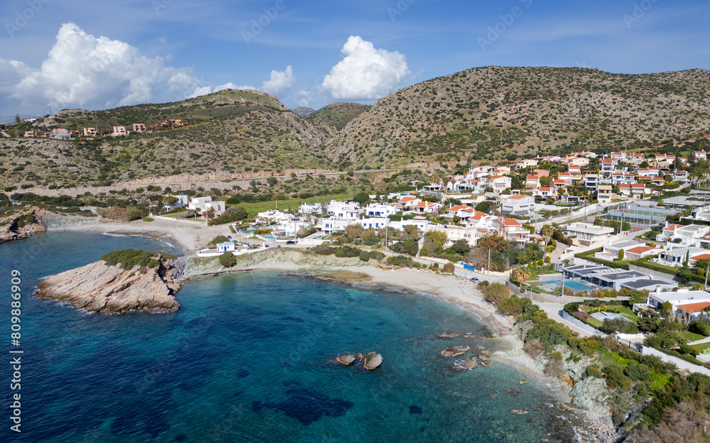 Fototapeta premium Katafygi bay (Aiolos settlement) near cape Sounio, Attica, Greece