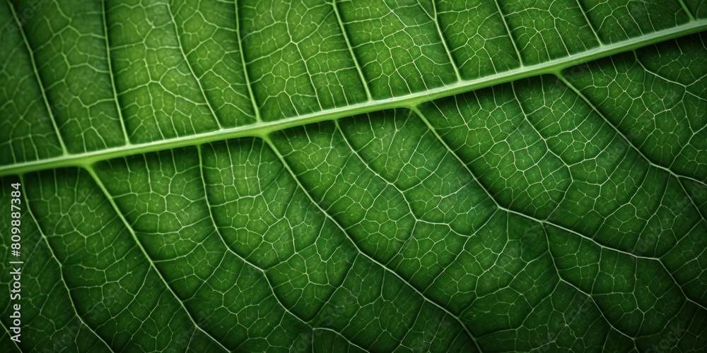Macro View Of Green Leaf Vein Pattern. Organic Network Of Plant Life. Nature Abstract Design. Generative AI Macro View Of Green Leaf Vein Pattern. Organic Network Of Plant Life. Nature Abstract Design. Generative AI