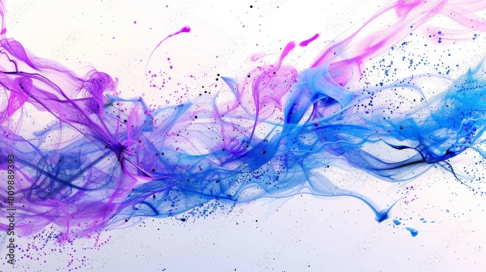 Abstract Colorful Ink in Water, Ideal for Artistic Backgrounds and Creative Projects