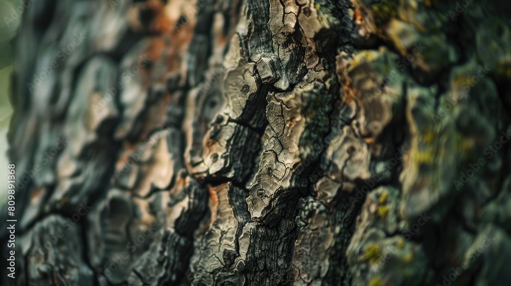 Detailed Close-Up of Ancient Tree Bark with Deep Grooves and Moss Highlights
Detailed Close-Up of Ancient Tree Bark with Deep Grooves and Moss Highlights