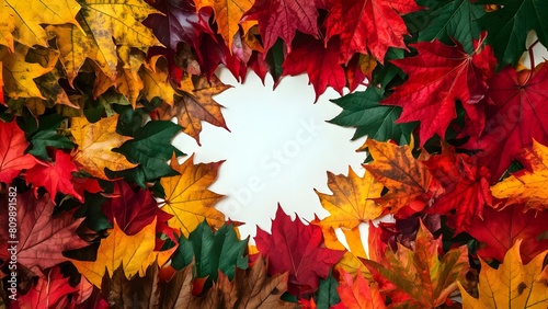 Exquisite autumn foliage showcasing a spectrum of seasonal colors