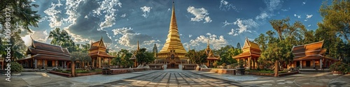 Majestic Wat Phra That Phanom A Sacred Sanctuary of Timeless Serenity in Thailand photo