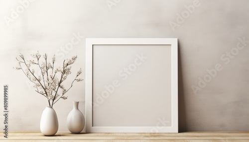 Modern inviting Art Living Room Mockup, living room interior poster frame mockup