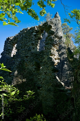 Sulovsky Castle, was a guard castle located above the village of Sulov-Hradna in Sulovske rocks in the Strazovske mountains.