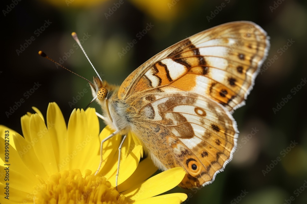 Fototapeta premium Summer butterfly. Spring nature insect. Generate Ai