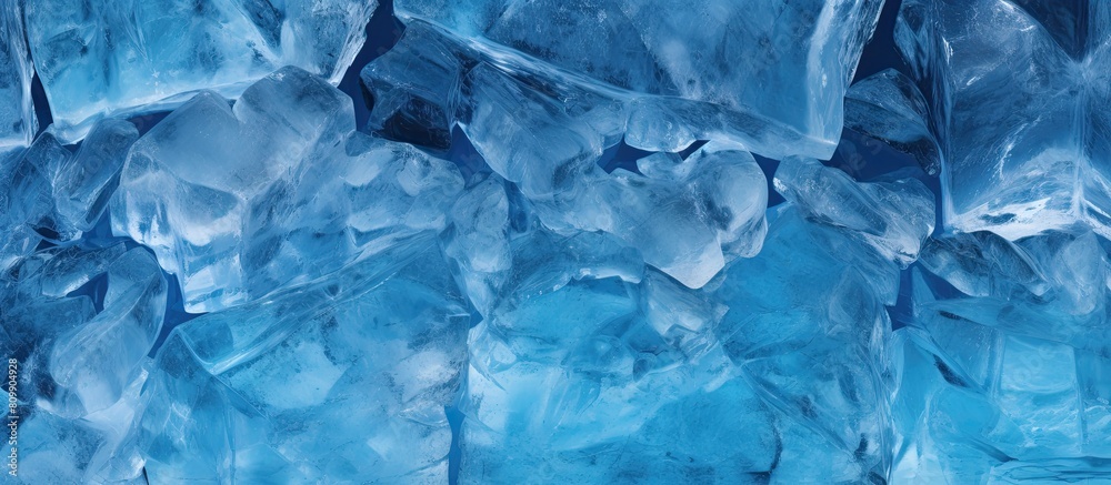 A copy space image featuring a textured background of ice A copy space image featuring a textured background of ice