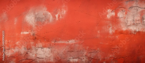 An abstract background featuring a red plastered wall with a textured finish Perfect for adding a copy space image