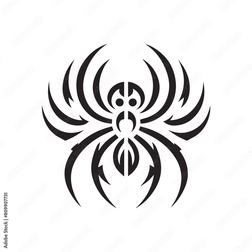 Spider Logo - Inspired Tribal Tattoo Design Spider Logo - Inspired Tribal Tattoo Design