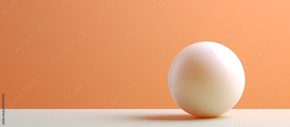The image showcases a blank ball set against a simple background leaving ample copy space for additional content The image showcases a blank ball set against a simple background leaving ample copy space for additional content