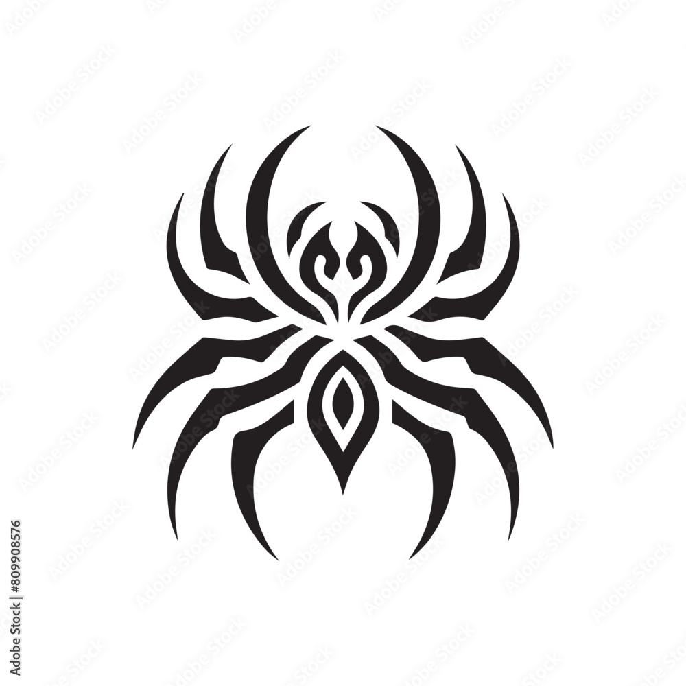 Spider Logo - Inspired Tribal Tattoo Design Spider Logo - Inspired Tribal Tattoo Design