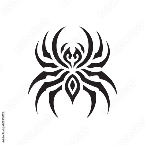 Spider Logo - Inspired Tribal Tattoo Design