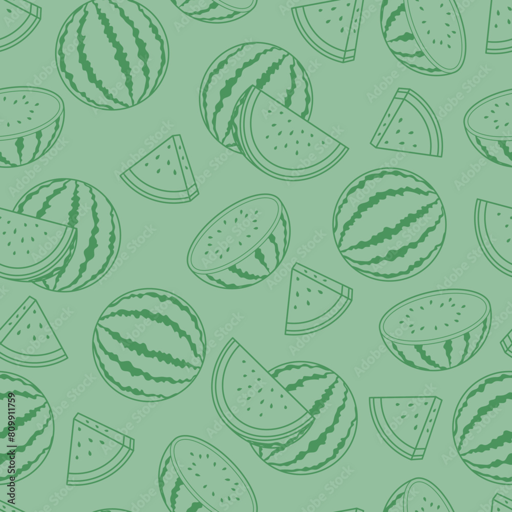 Watermelons Seamless Pattern 3 Watermelons Seamless Pattern 3
