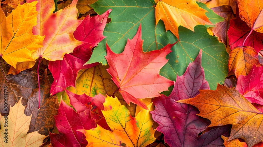 A vibrant and colorfulðŸðŸ‚backdrop of fallen maple leaves in the autumn season. A vibrant and colorfulðŸðŸ‚backdrop of fallen maple leaves in the autumn season.