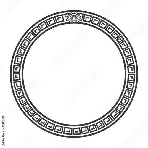Silhouette Greek Circle Frame black color only