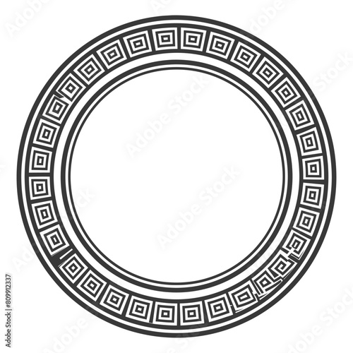 Silhouette Greek Circle Frame black color only