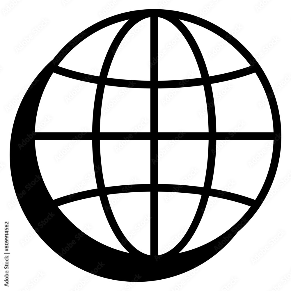 Globe Icon For Design Element Globe Icon For Design Element