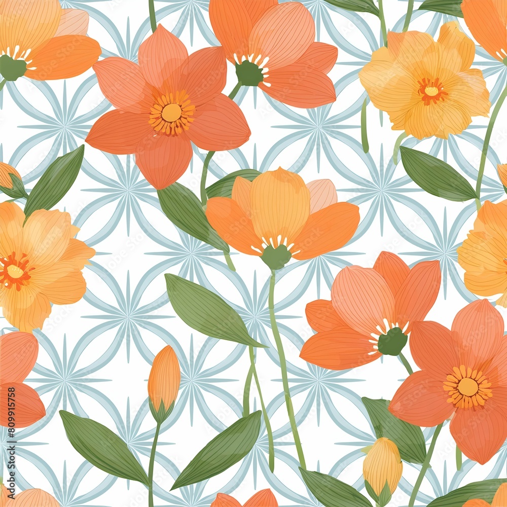 seamless background with flowers seamless background with flowers