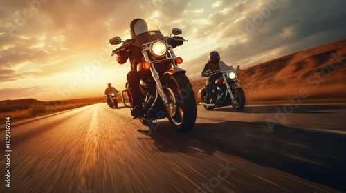 motocross rider at sunset © wei
