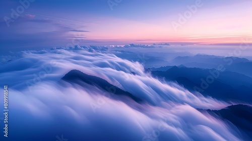 Ethereal Dawn Unveils the Mystical Dance of Clouds at Yushan s Towering Peak