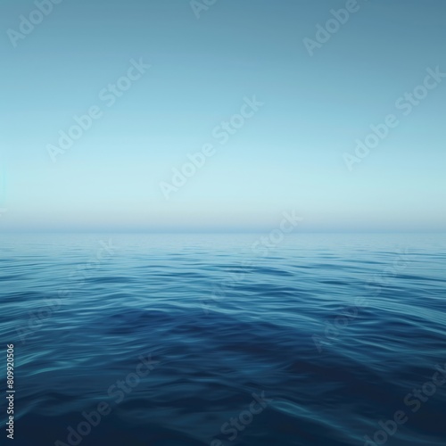 Wallpaper Mural smooth gradient from deep ocean blue to soft sky blue, ideal for a calming office environment or meditation space backdrop Torontodigital.ca