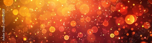 warm orange and yellow bokeh lights, evoking a cozy and inviting atmosphere, perfect for a cafe or bistro mural photo