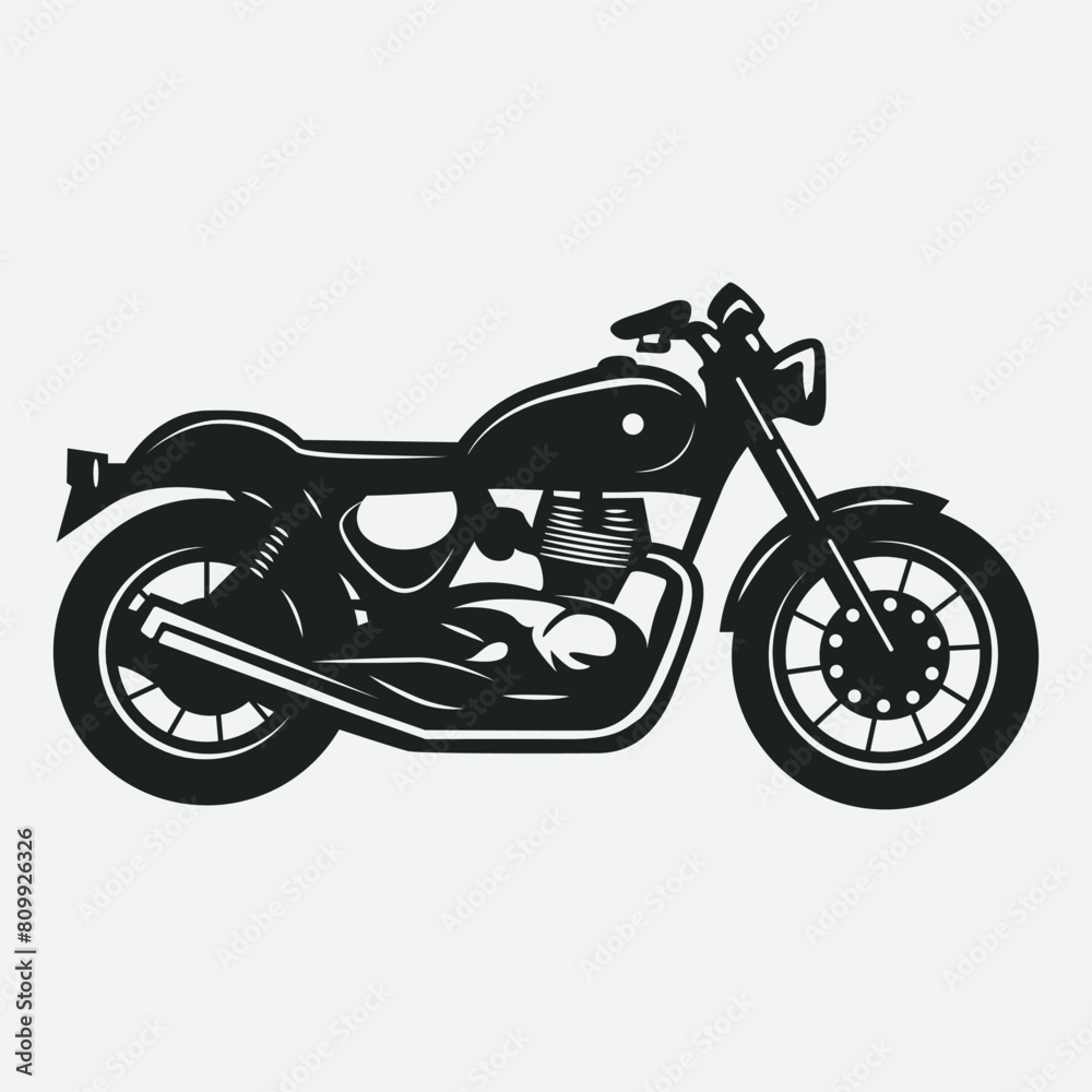 Vector Motorcycle black vector motorbike illustration symbol graphic Vector Motorcycle black vector motorbike illustration symbol graphic