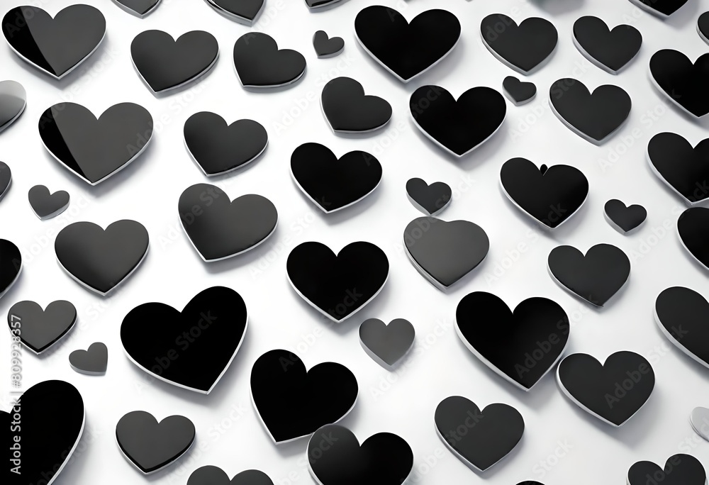 black and white hearts background black and white hearts background