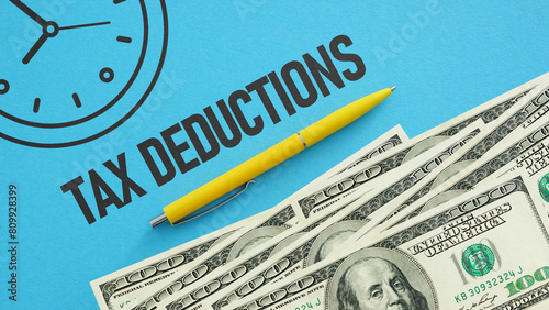 Tax deductions is shown using the text